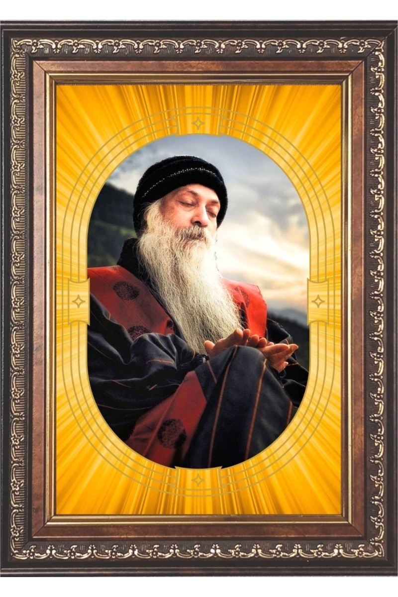  Osho Photo Frame | 5X7 Inch Black Designer Wall & Table Frame | Perfect for Gifting & Home Decor
