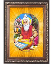  Maharishi Valmiki Photo Frame | 5X7 Inch Black Designer Wall & Table Frame | Perfect for Gifting & Home Decor