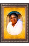  Mata Amritanandamayi  Photo Frame | 5X7 Inch Black Designer Wall & Table Frame | Perfect for Gifting & Home Decor