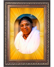  Mata Amritanandamayi  Photo Frame | 5X7 Inch Black Designer Wall & Table Frame | Perfect for Gifting & Home Decor