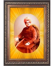  Swami Vivekananda Photo Frame | 5X7 Inch Black Designer Wall & Table Frame | Perfect for Gifting & Home Decor