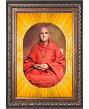  Swami Avdheshanand Giri Photo Frame | 5X7 Inch Black Designer Wall & Table Frame | Perfect for Gifting & Home Decor