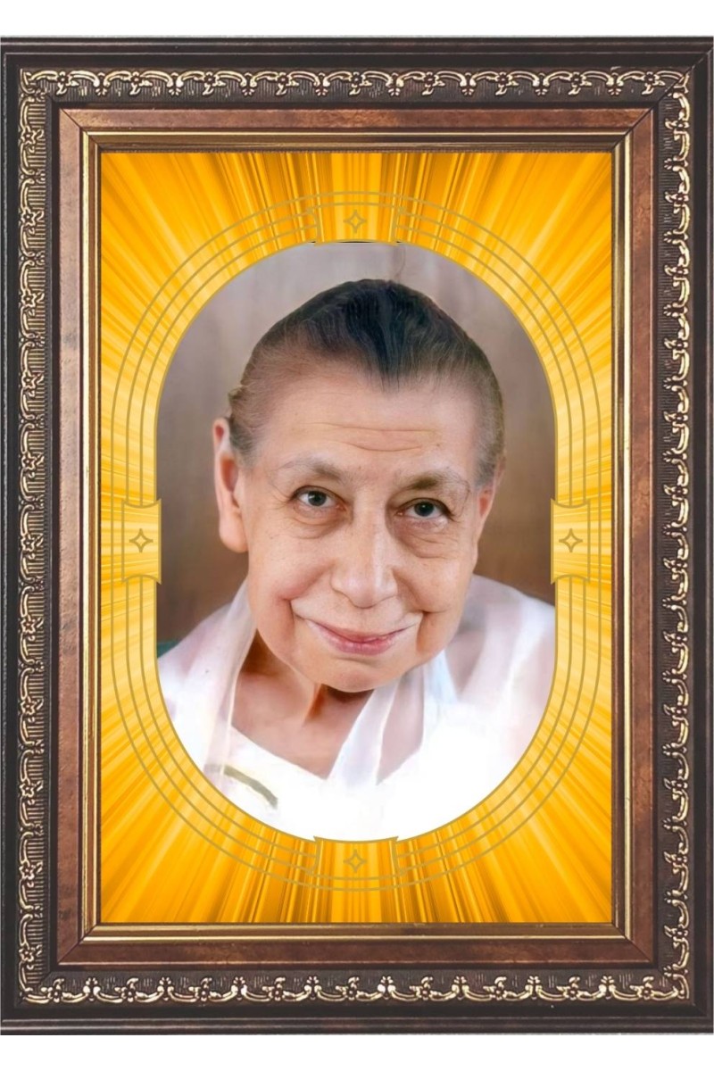  Mirra Alfassa Photo Frame | 5X7 Inch Black Designer Wall & Table Frame | Perfect for Gifting & Home Decor