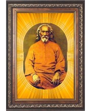  Swami Sri Yukteswar Giri Photo Frame | 5X7 Inch Black Designer Wall & Table Frame | Perfect for Gifting & Home Decor