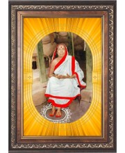  Maa Sarada Photo Frame | 5X7 Inch Black Designer Wall & Table Frame | Perfect for Gifting & Home Decor