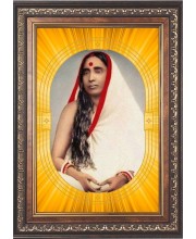  Maa Sarada Photo Frame | 5X7 Inch Black Designer Wall & Table Frame | Perfect for Gifting & Home Decor
