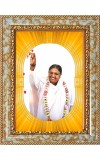  Mata Amritanandamayi  Photo Frame | 5X7 Inch Black Designer Wall & Table Frame | Perfect for Gifting & Home Decor