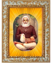  Srila Bhaktivinoda Thakura Photo Frame | 5X7 Inch Black Designer Wall & Table Frame | Perfect for Gifting & Home Decor