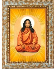  Paramahansa Yogananda Photo Frame | 5X7 Inch Black Designer Wall & Table Frame | Perfect for Gifting & Home Decor