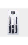 Set of 3 Stainless Steel Multipurpose Knives With Peeler Set of 3 Stainless Steel Multipurpose Knives With Peeler