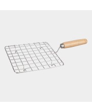 Stainless Steel Wire Roaster With Wooden Handle