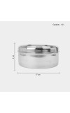 1.2 L Stainless Steel Poori Dabba 1.2 L Stainless Steel Poori Dabba