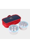 Steel Lunch Box, 2 Containers And Bag Steel Lunch Box, 2 Containers And Bag