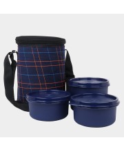 Steel Lunch Box, 3 Containers And 1 Bag