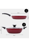1 L Frypan, 1.5 L Kadhai Non-Stick Cook & Serveware 1 L Frypan, 1.5 L Kadhai Non-Stick Cook & Serveware