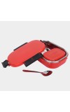 Steel Lunch Box, 2 Containers And 1 Spoon Steel Lunch Box, 2 Containers And 1 Spoon