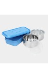 Plastic &Steel Lunch Box 3 Containers With Bag Plastic &Steel Lunch Box 3 Containers With Bag