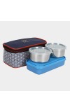 Steel Lunch Box - 2 Bowls, 1 Container, 1 Bag Steel Lunch Box - 2 Bowls, 1 Container, 1 Bag