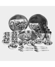 Steel Dinner Set 30 Pcs
