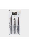Steel Knife & Peeler Set of 3 Steel Knife & Peeler Set of 3