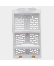 White Plastic Bathroom Stand