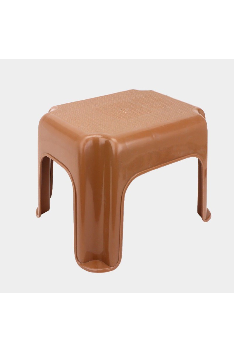 Brown Plastic Bath Stool