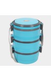 Plastic Lunch Box - 1 Container, 3 Steel Containers Plastic Lunch Box - 1 Container, 3 Steel Containers