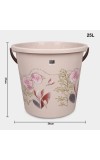 25L Brown Plastic Bucket