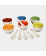 Home Finery                         Stoneware Soup Set of 6