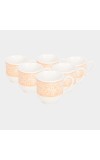Home Finery                         120ml White Stoneware Cup Set of 6