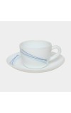 Cello 130 ml Opalware Cup & Saucer Set Cello 130 ml Opalware Cup & Saucer Set