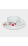 Cello 130 ml Opalware Cup & Saucer Set Cello 130 ml Opalware Cup & Saucer Set