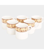 Home Finery 120ml Stoneware Cup Set of 6 Home Finery 120ml Stoneware Cup Set of 6