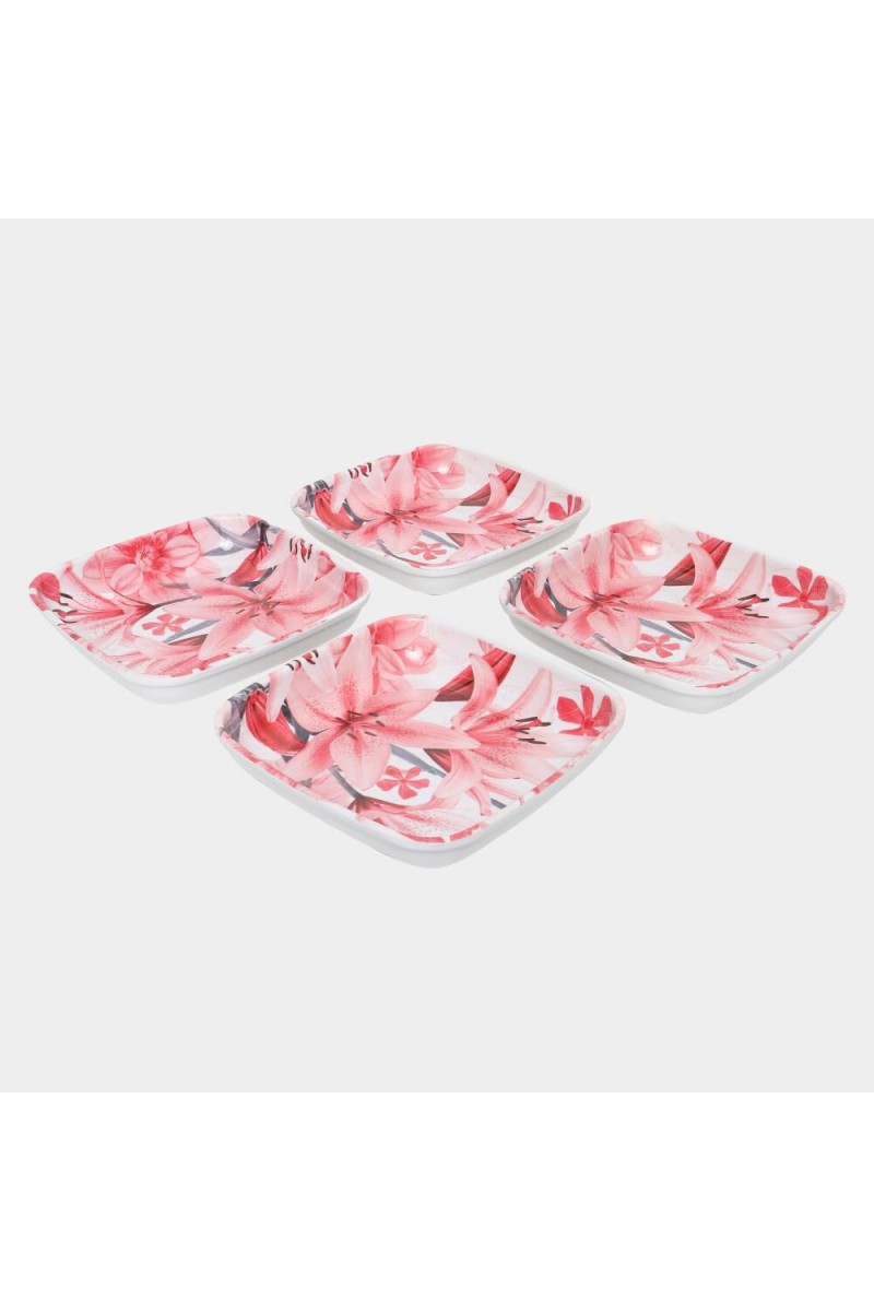 Home Finery                         Melamine Snack Plate Set of 4