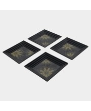 Home Finery                         Melamine Snack Plate Set of 4