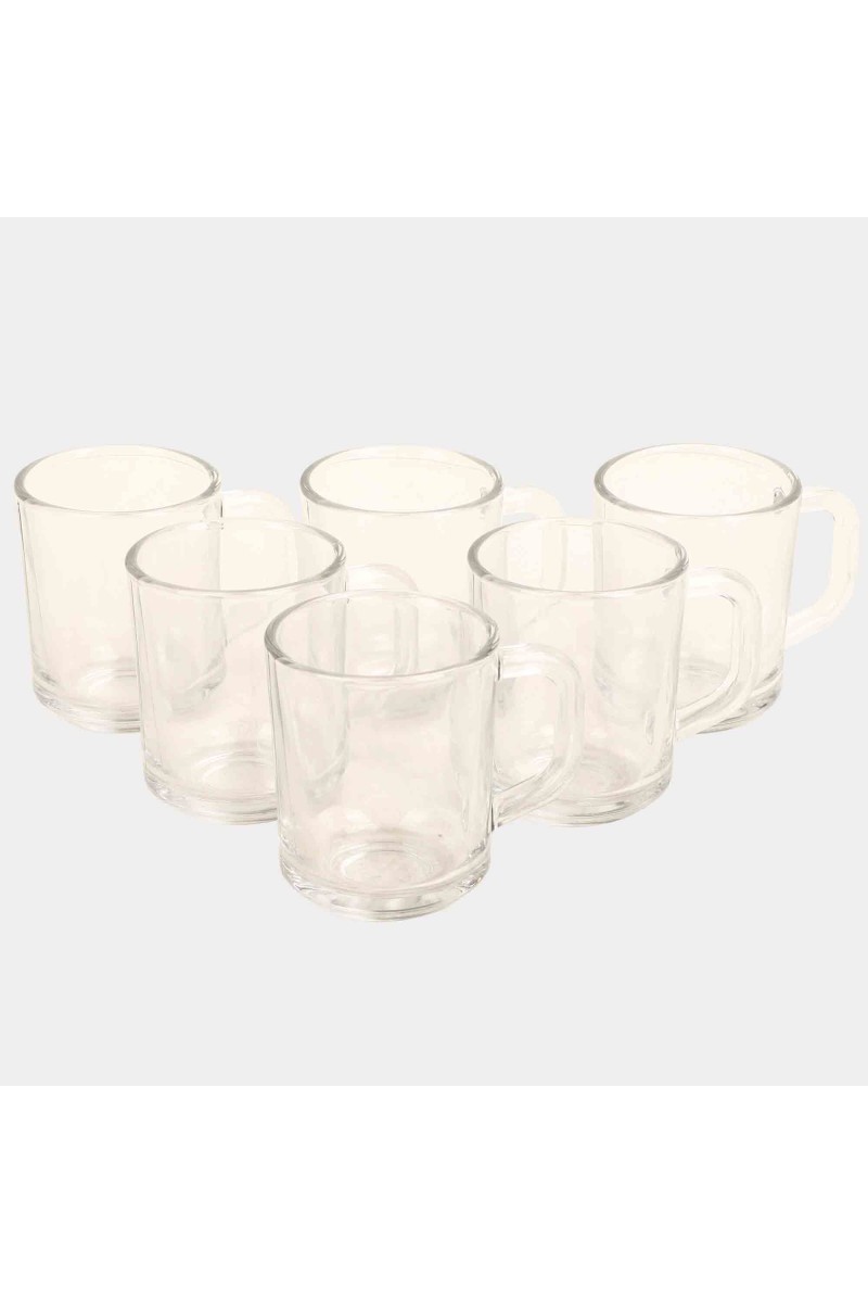 Yera                         200 ml Glass Mug Set of 6