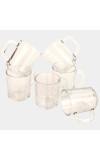 Yera                         200 ml Glass Mug Set of 6