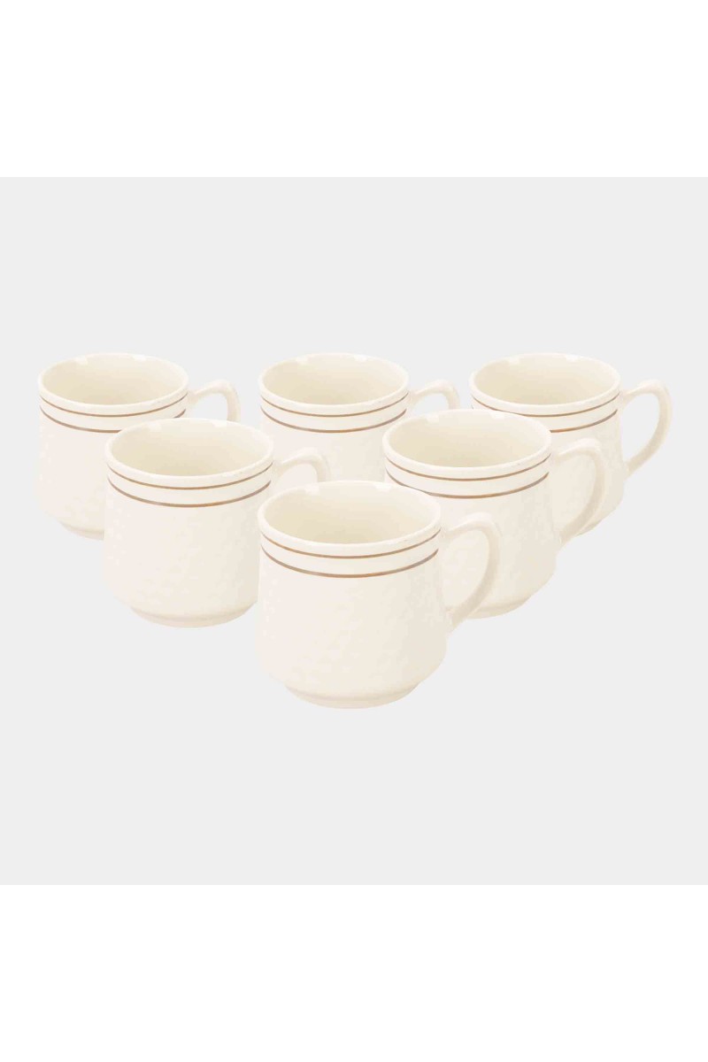 Home Finery                         120 ml Stoneware Cup, Set of 6