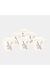 Home Finery                         150 ml Bone China Cup, Set of 6