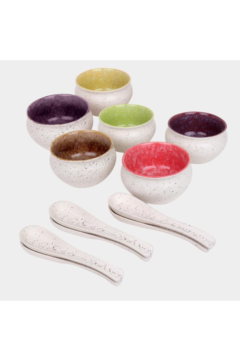 Home Finery                         Stoneware Soup Set of 6