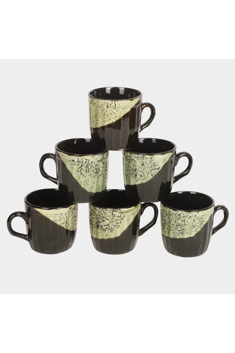 Home Finery                         120 ml Stoneware Cup, Set of 6