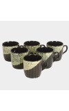 Home Finery                         120 ml Stoneware Cup, Set of 6