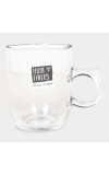 Home Finery                         250 ml Glass Coffee Mug