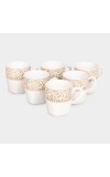 Home Finery 120ml Stoneware Cup Set of 6 Home Finery 120ml Stoneware Cup Set of 6