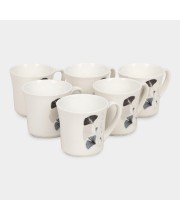 Home Finery                         160 ml Bone China Mug Set of 6