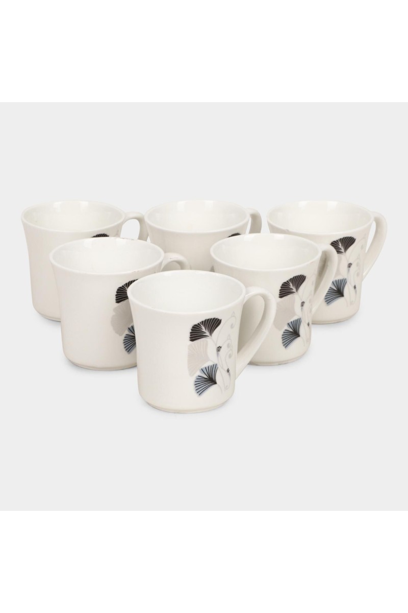 Home Finery                         160 ml Bone China Mug Set of 6