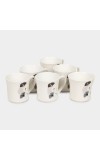 Home Finery                         160 ml Bone China Mug Set of 6