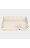 Home Finery                         Melamine Snack Plate, Bowl Partition