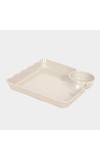 Home Finery                         Melamine Snack Plate, Bowl Partition