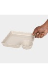Home Finery                         Melamine Snack Plate, Bowl Partition